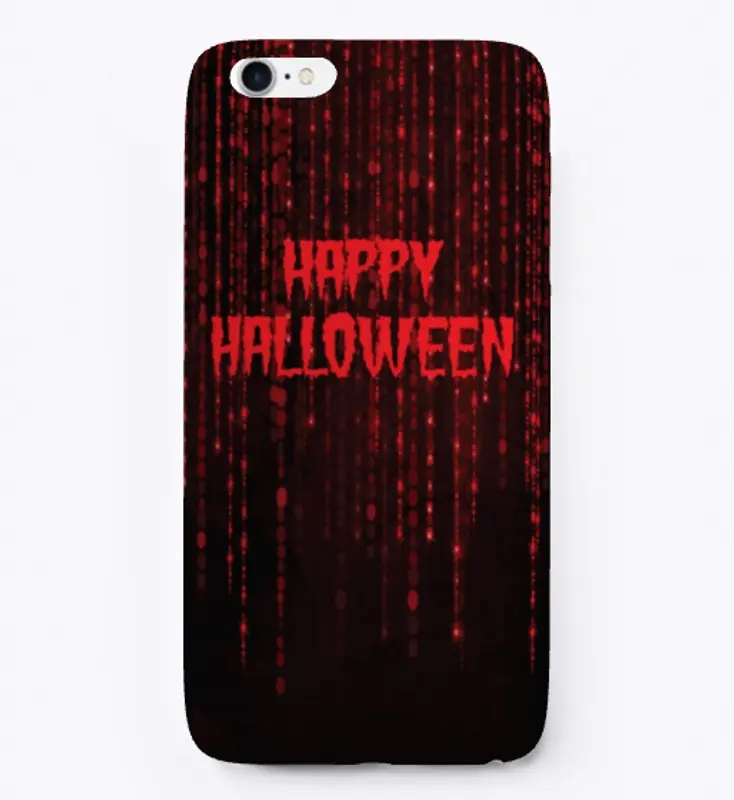 Happy Halloween Dark Red Cases