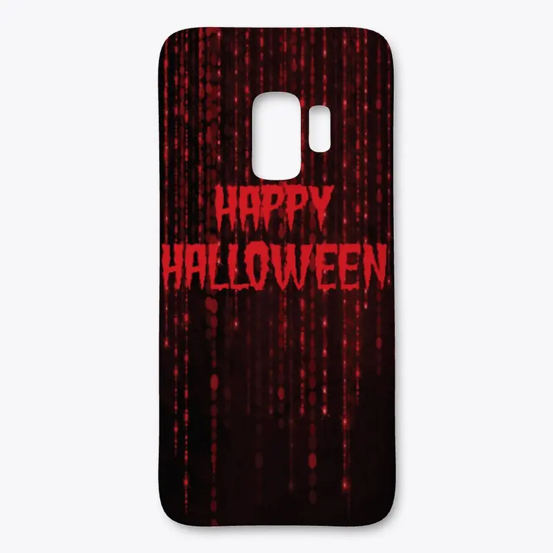 Happy Halloween Dark Red Cases